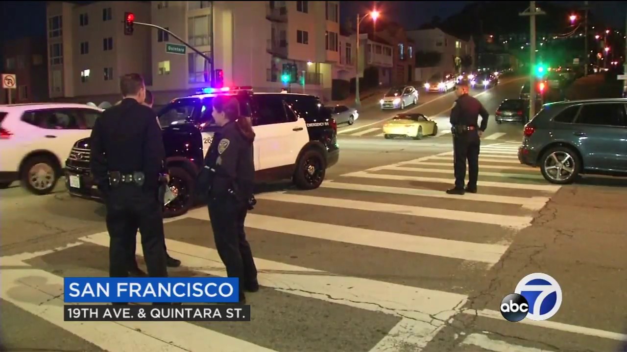 Pedestrian killed in San Francisco crosswalk - YouTube
