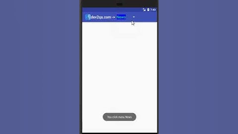 android actionBar spinner dropdown list example