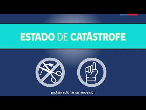 Plan Energía estado de catástrofe servicios básicos.