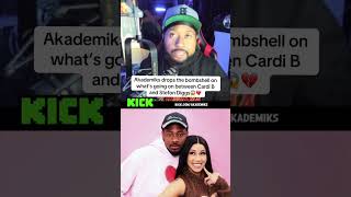 Akademiks drops the bombshell on what's going on between Cardi B and Stefon Diggs