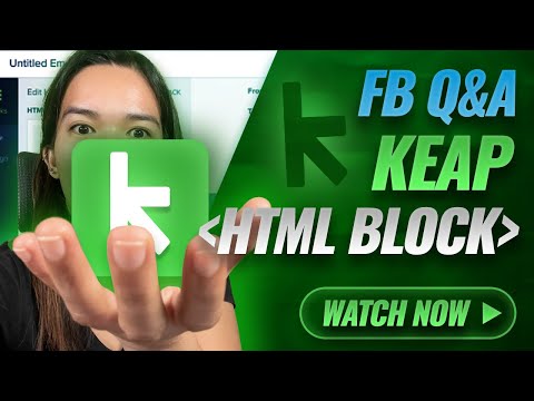 KEAP (Infusionsoft): How to setup email template with HTML Block