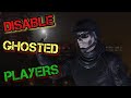 How to disable other players ghosted to player  gta online