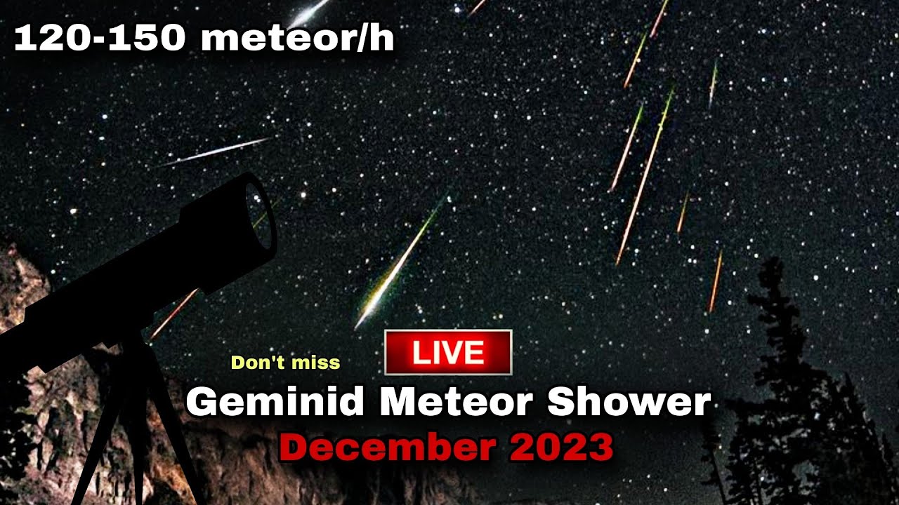 Geminid Meteor Shower Live !! Geminid Meteor Shower December 2023 Live