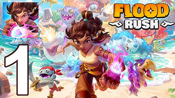 Floodrush Gameplay Walkthrough Part 1 - Tutorial (Android, iOS)