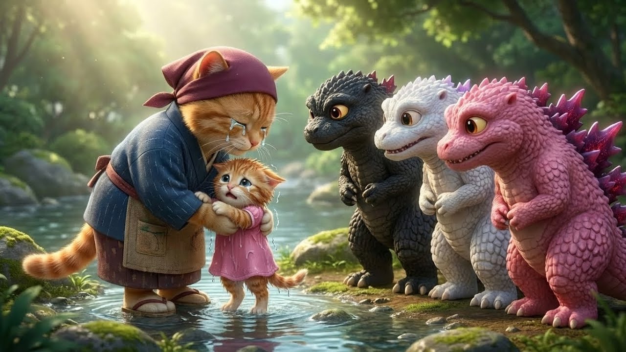 From saving a brave kitten to sharing a warm Christmas, the three Godzilla brothers find joy always