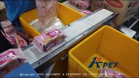 Online tray loading and packing Biscuit /wafer/cookie/sandwiching Production Line -APEX MACHINERY