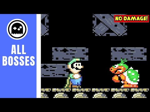 Super Mario World Super Mario Advance 2 GBA All Bosses No Damage 