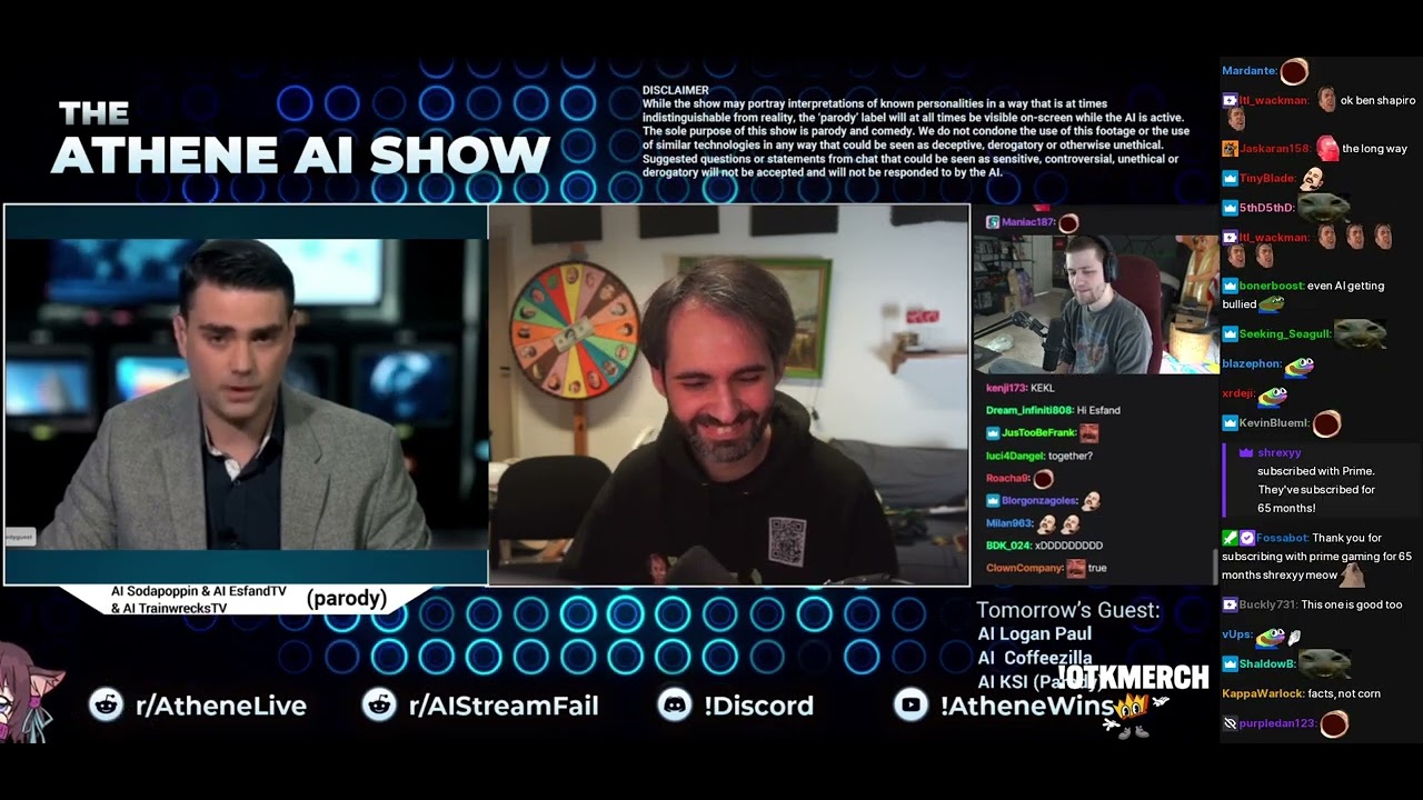 Chance Reacts to Athene AI Streamers w/ Chat - (sodapoppin) - February 16, 2023