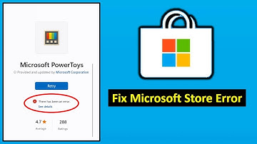 How to Fix there has been error in Microsoft Store