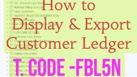 How to Customer Ledger | Ledger in sap | what is Ledger | sap | Accounting | FBL5N | Open Line Item