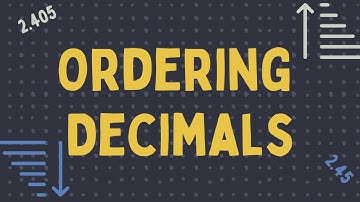 Place Value: Ordering Decimals