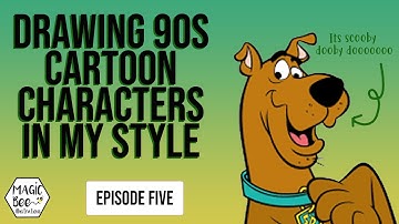 Drawing Scooby Doo in my style with procreate