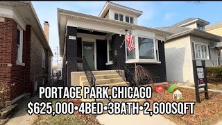 Portage Park,IL Bungalow | $625,000 4Bed•3Bath•2,600sqft