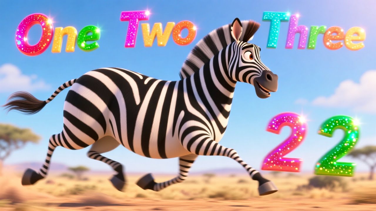 Zebra’s Counting Game 🦓🔢 Fun Numbers Song | Toddler Counting Adventure