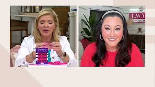 LWYA by Kim Gravel Flash Lash Self Adhesive Lashes w/ Applicator on QVC