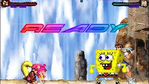 MUGEN Request: Ami Onuki & Dixie Kong Vs Spongebob V2 & Sakura