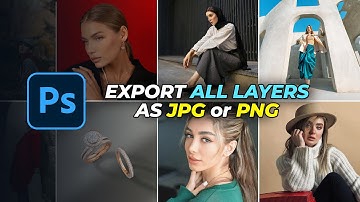 1-Minute Photoshop Tip - Export Multiple Layers as JPG, PNG in Photoshop