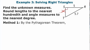 Geometry: Solving Right Triangles lesson video