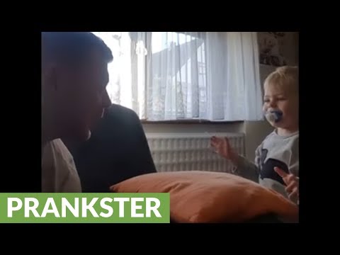 clever-little-boy-successfully-pranks-his-dad