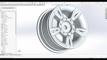 How to design a Wheel Rim in Solidworks | Solidworks tutorial