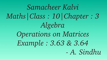 10th Maths Samacheer | Chapter 3 | Algebra | Example 3.63 & 3.64