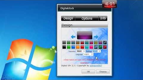 Digital Clock Windows 7 Gadget