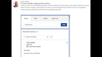 Create Salesforce Process Builder and Update Parent object field