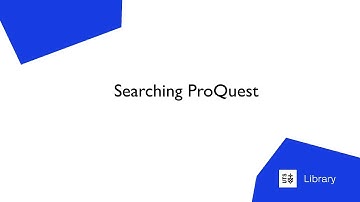 Searching ProQuest
