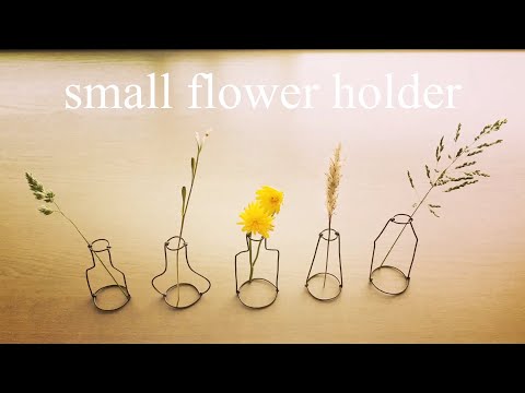 ワイヤークラフト 小さな花瓶 の作り方 初級 Youtube
