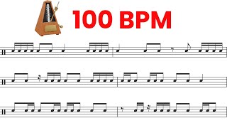 100 BPM Rhythm Practice (16th Notes & Triplets)