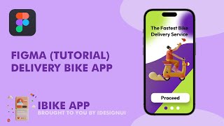 Figma UI Tutorial-Designing IBIKE App. A bike delivery service app screenshot 5