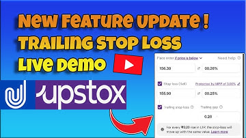 New feature update in Upstox | How to apply trailing SL in Upstox | Trailing SL in Upstox #upstox
