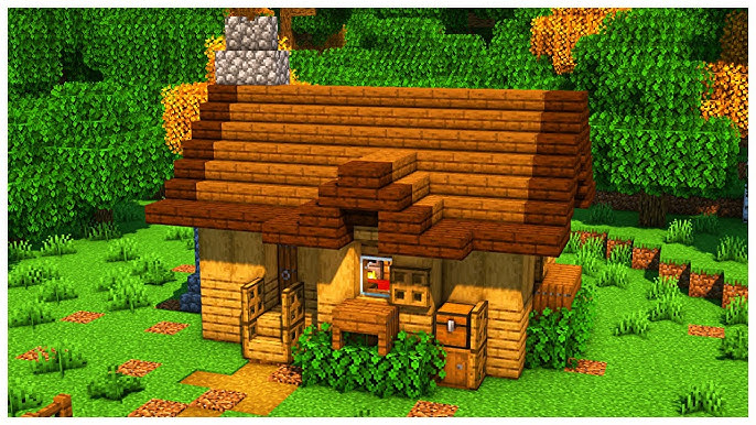 🏡 Minecraft Tutorial  Casa de Madeira (Cabana Na NEVE) 🎄🎁 