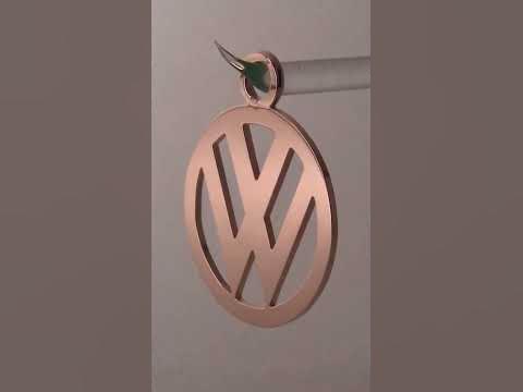 золотой брелок на ключи Фольксваген - YouTube