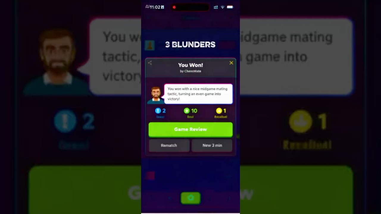 Game 4 - Winner 🏆 | “The Gamer Boy Made 3 Blunders… Still Won 😱♟️” 