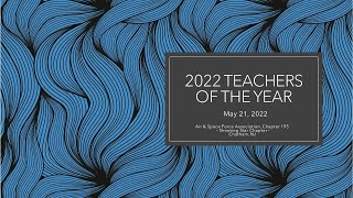 2022-05-21 - AFA 195 - Teachers of the Year 2022