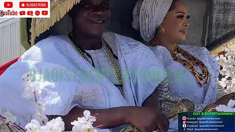 OLORI OMOBA AKILE IJEBULAND ON HIS WAY TO AWUJALE’S. PALACE FOR THE CORONATION PROGRAM