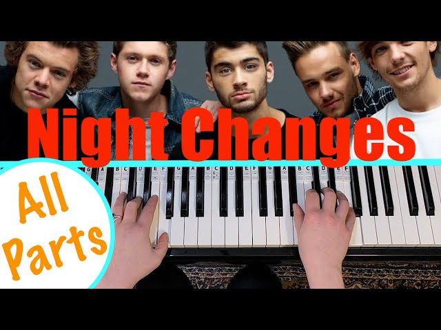 NIGHT CHANGES - One Direction Piano Chords Tutorial