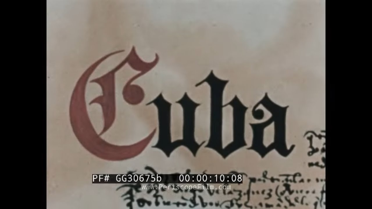 1950s PRE-REVOLUTIONARY CUBA DOCUMENTARY FILM    SANTIAGO, HAVANA, TRINIDAD (PART 2) GG30675b