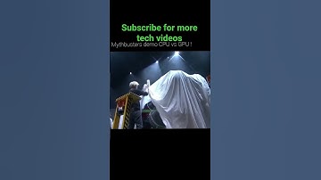 GPU vs CPU test by MythBusters and NVIDIA. IT IS SHOKING!! #cpu #nvidia #graphiccard #fyp