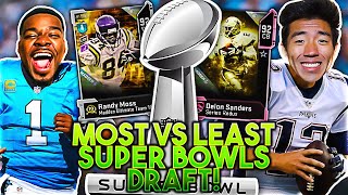 Most Vs Least Super Bowls Draft Madden 20 Draft Champions