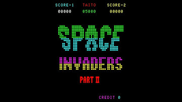 Space Invaders Part II (Taito 1979)  Attract Mode 60fps