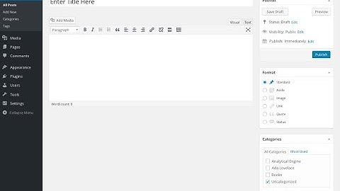 5.Wordpress Admin Dashboard