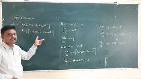 Partial derivatives(Differentiation of Composite functions-1)