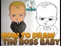 How to Draw Boss Baby Step by Step easy tutorial from The Boss Baby