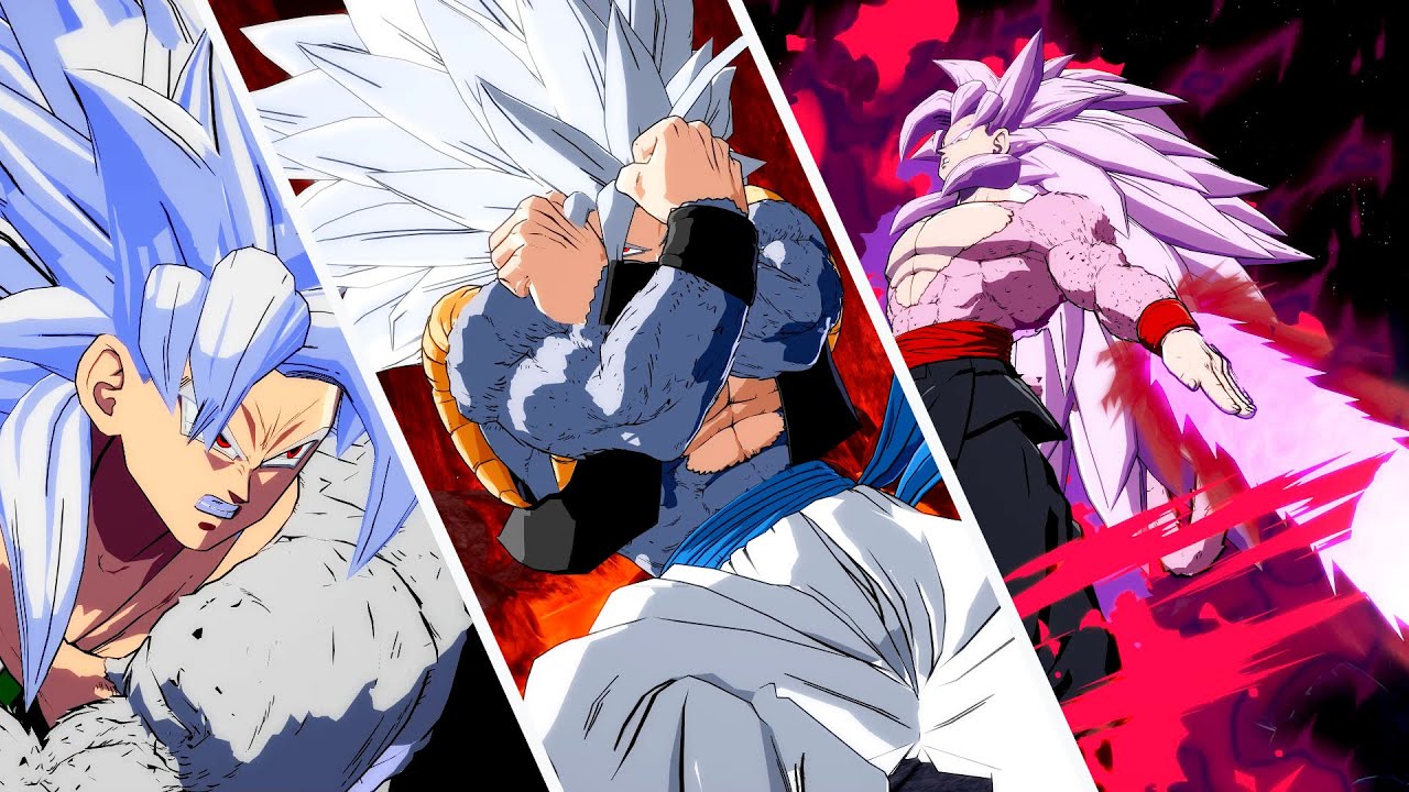 Super Saiyan 5 Goku Black, Gogeta and Goku - Dragon Ball FighterZ Mods 