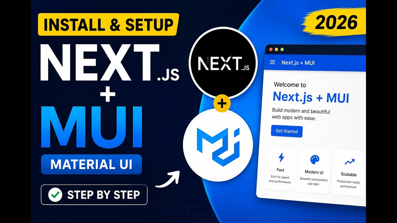 How to Install Material UI (MUI) in Next.js 16 | Complete Setup Guide