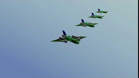 Plane Formation Animation in Blender Eevee