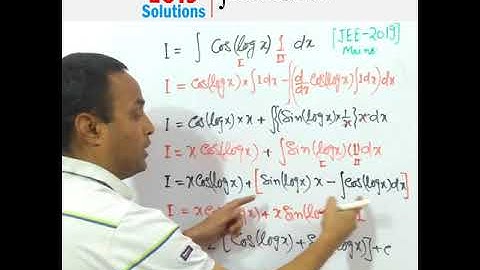 JEE Main 2019 | Int cos (logx) dx | Maths Tricks | 11/12th 2021 #Shorts