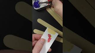 Matching the color of wood popsicle sticks